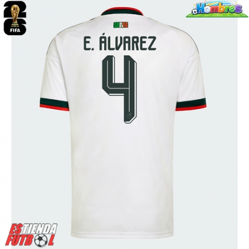 México Edson Alvarez #4 Segunda Equipación Mundial 2026 Manga Corta